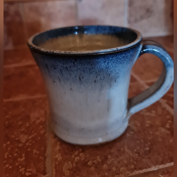 Handmade Hand-Thrown Coffee Mug Ceramic Glazed Pottery Rustic Mountain Cabin XL - Picture 3 of 7